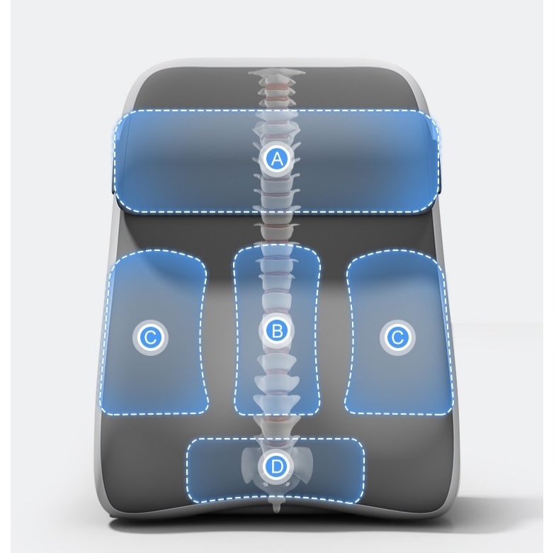 삼각등받이쿠션 메모리폼 각도조절 등쿠션 3존서포트 침대 등 다리 허리 받침 인테리어 - 상세 이미지 5