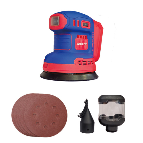 워크프로 20V 샌다기 125mm WP392203 (베어툴) 6단모드 12000RPM 샌딩기 본체만 - 상세 이미지 3