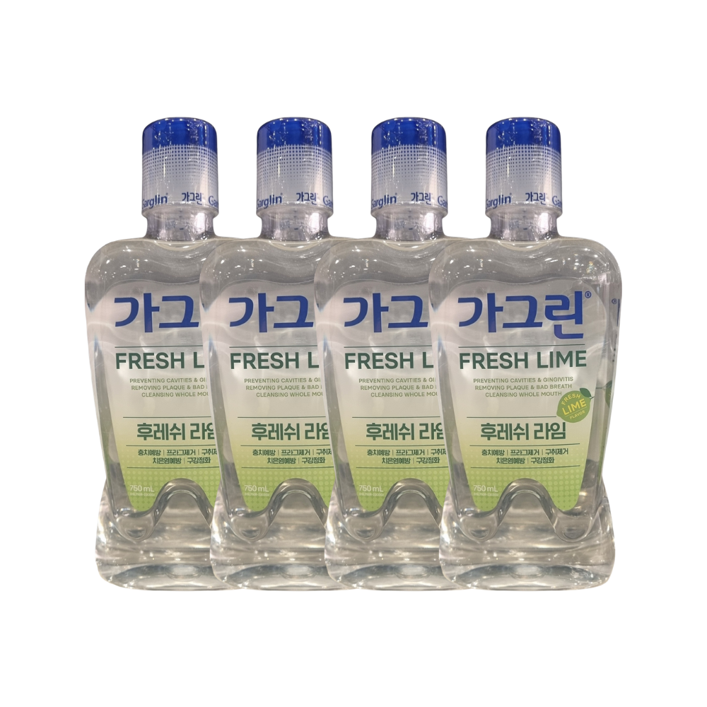 동아제약 가그린 후레쉬 라임 750ml x4개 구강청결제 - 상품 이미지