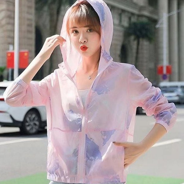 데일리 여성 비치 아우터 바람막이 여성 썸머 점퍼 집업 여름 - 상품 이미지