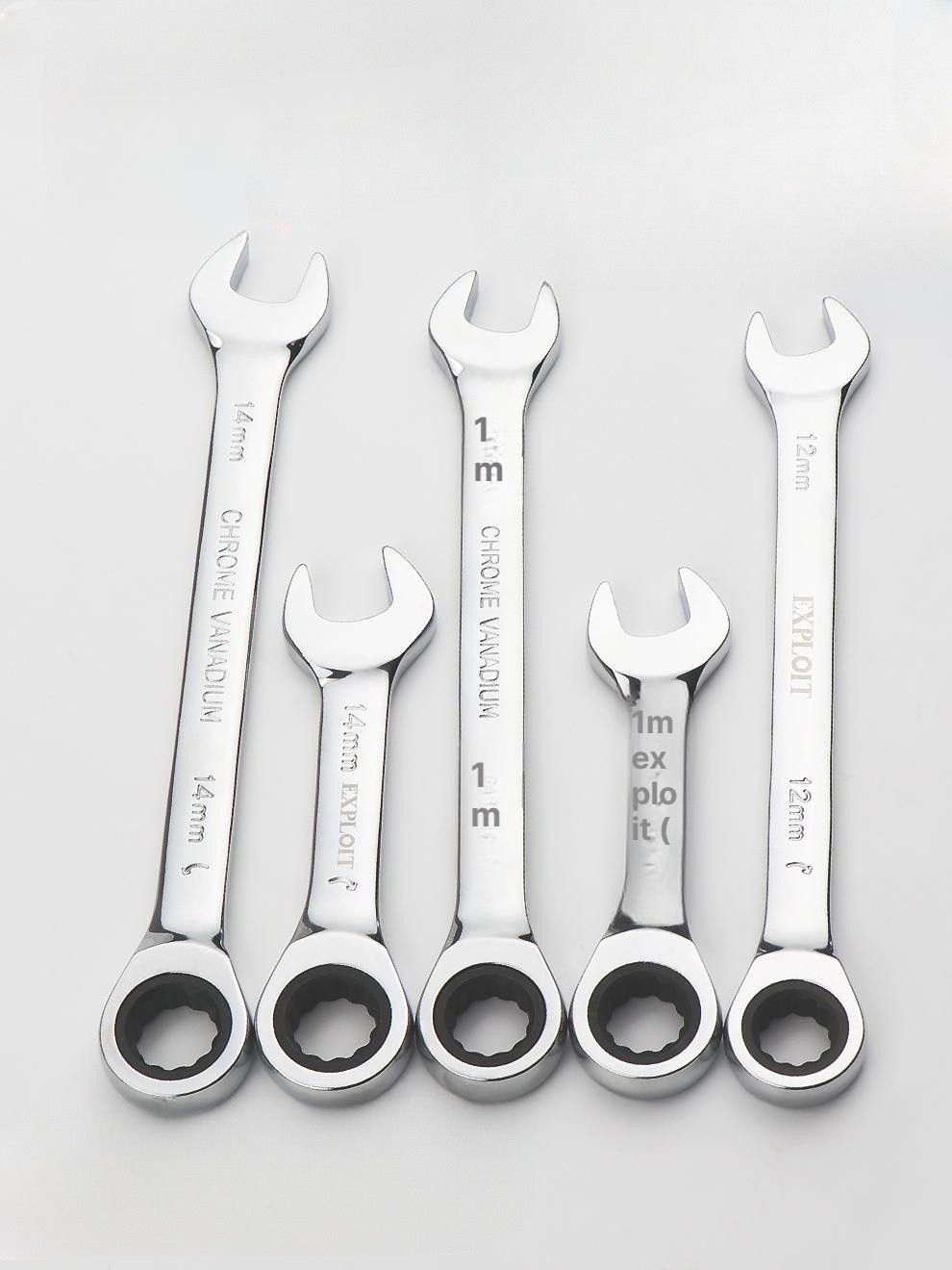 렌치 세트 6-24mm 기어 토크 소켓 미터법 조합 스패너 자동차 수리 도구 - 상품 이미지