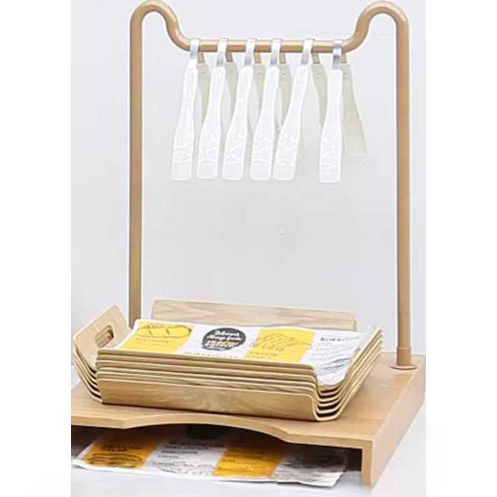베이커리 집게 걸이 제과점 빵집 트레이 보관함 거치대 - 상품 이미지