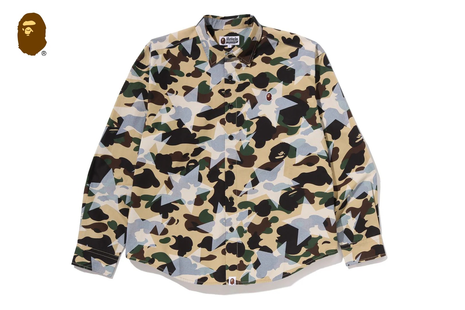 베이프 셔츠 STA OVER PRINT 1ST CAMO POPLIN LS SHIRT 1M30-131-303 - 상세 이미지 2