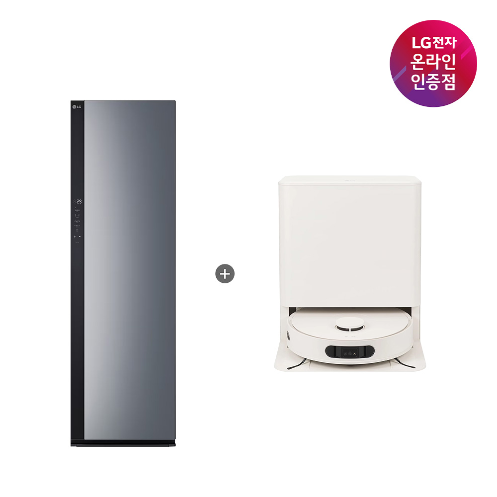 LG 스타일러 오브제컬렉션 + LG 코드제로 AI 로보킹 올인원 (SC5GMR52S + B95AWBH)