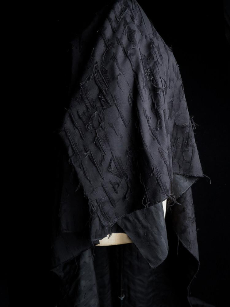 디자인 원단 옷감 자체 제작 용 솔리드 컬러 면 혼방 핸드컷 플로럴 워싱 - 상품 이미지