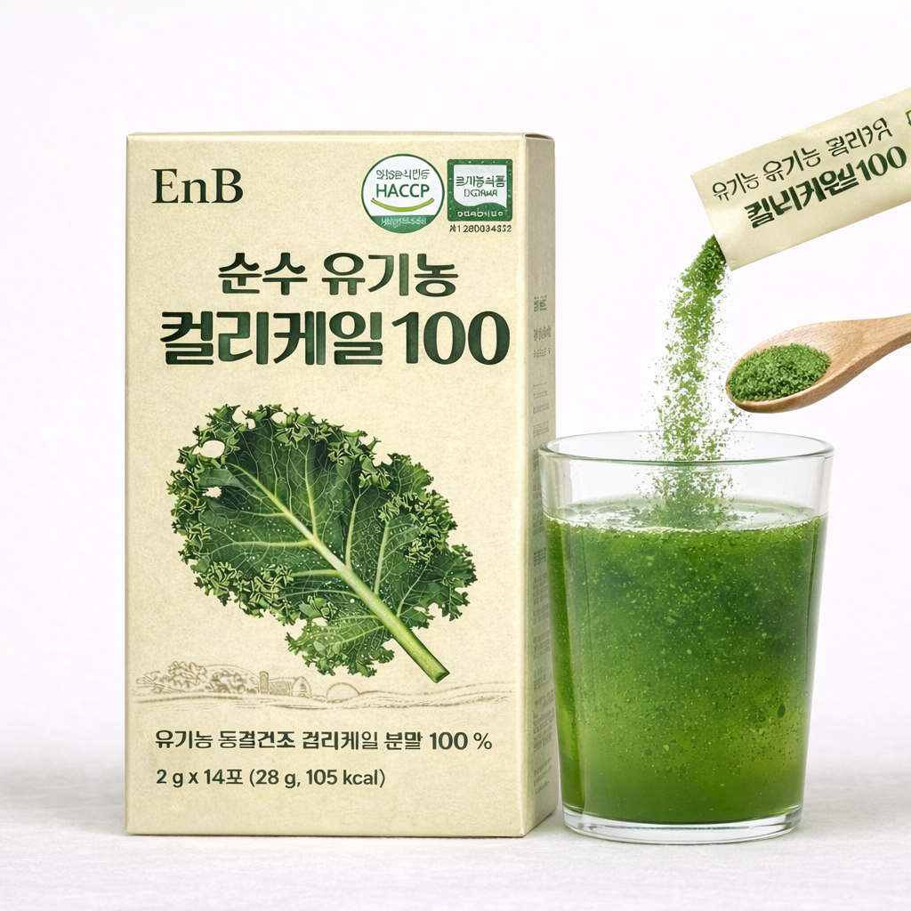 유기농 컬리케일 분말 폴란드산 곱슬케일 가루 스틱 14포, 3개 - 상세 이미지 3