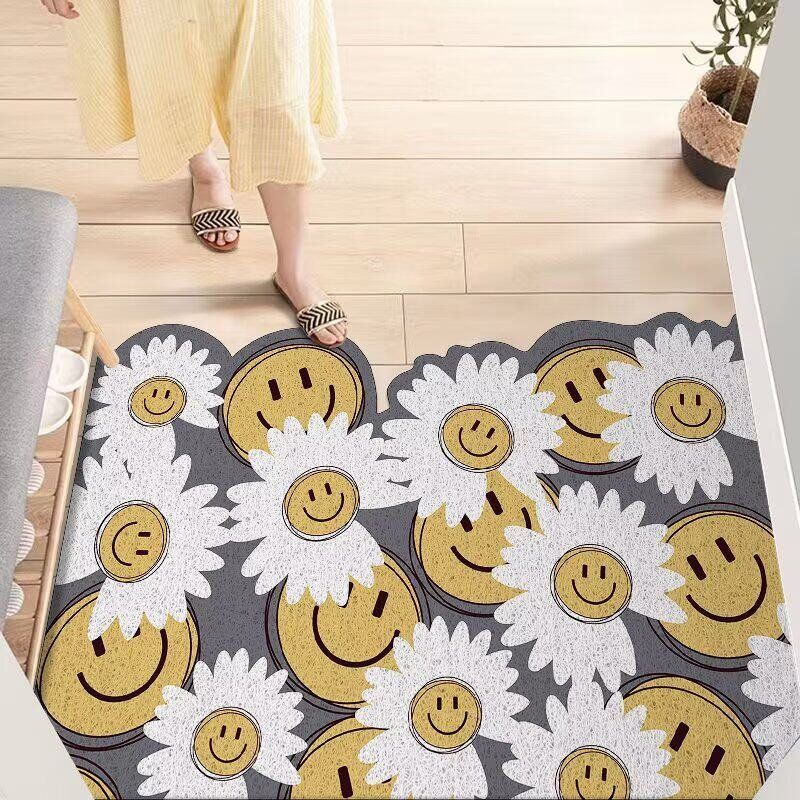 현관매트 코일 바닥 아파트 출입구 바닥 미끄럼방지 따뜻한 블루 80x80cm - 상품 이미지