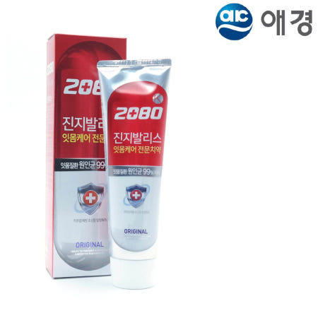 애경산업 2080K 잇몸케어 진지발리스 치약 오리지날 120g