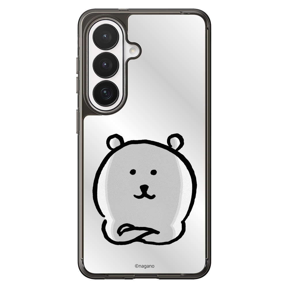 귀여운 캐릭터 디자인 커플 맥세이프 케이스 담곰이 농담곰 미러 블랙, 갤럭시S26 - 상세 이미지 2