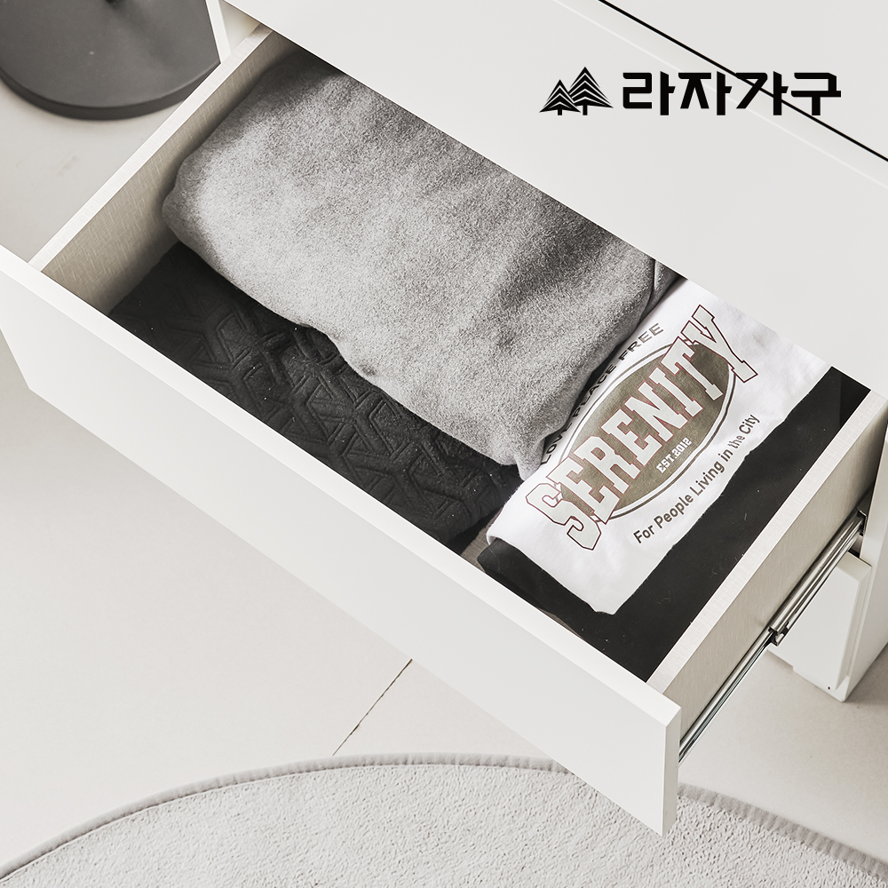 라자가구 조앤 속깊은 광폭 심플 슬림 5단 600 서랍장 드레스룸 원룸 옷 틈새 다용도 수납 - 상세 이미지 4