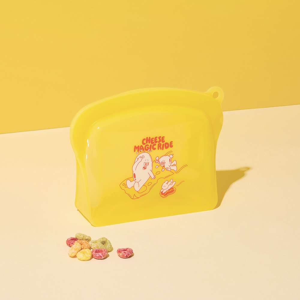 락앤락x벌룬프렌즈 실리콘 지퍼백 600ml - 상품 이미지
