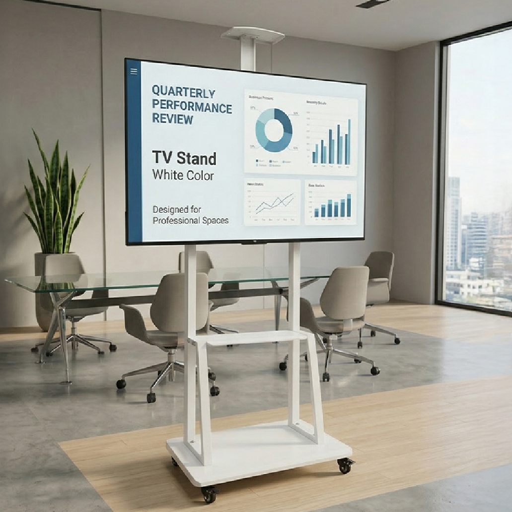이동식 TV 거치대 삼성 LG 호환 높이조절 모니터 스탠드 189cm(75인치)