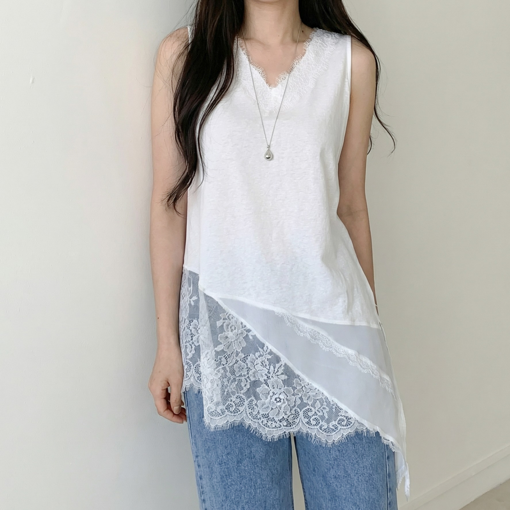 레이스나시 밑단레이스나시 이미지 3
