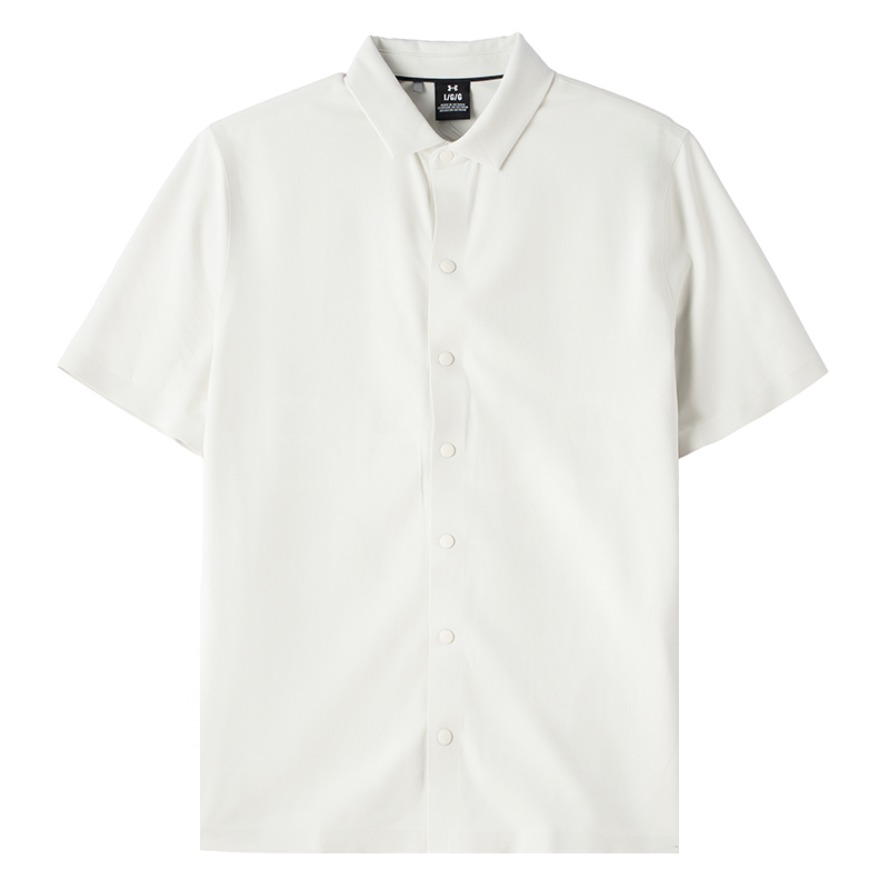 언더아머 Curry Overshirt-WHT 남성 반팔 티셔