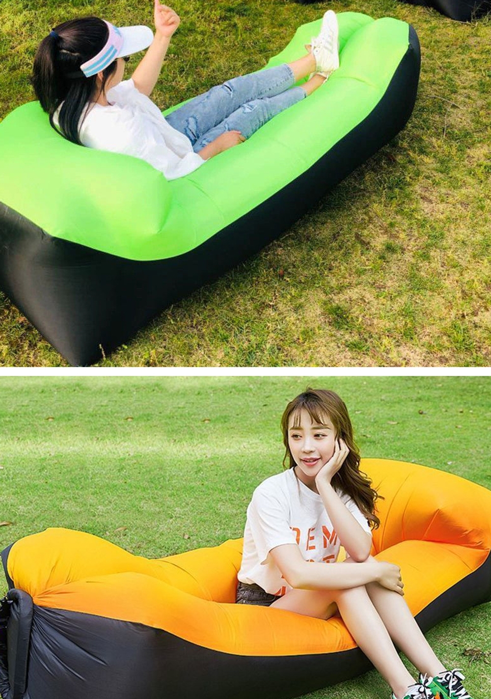J2K 피크닉 매트리스 등받이 에어 침대 쇼파 야외 캠핑 낚시 아웃도어 - 상품 이미지
