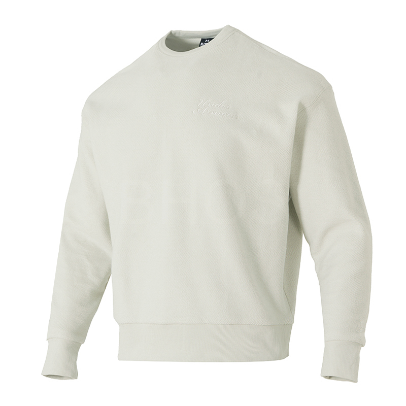 언더아머 UA Icon Rev Terry Crew-WHT 남성 맨투
