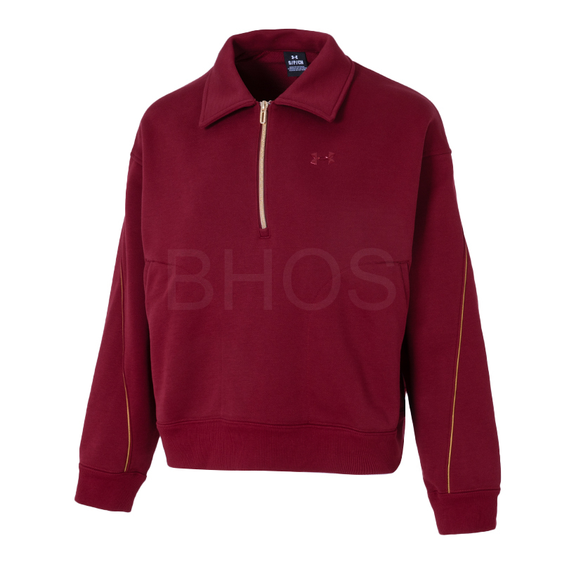 언더아머 APAC CNY HW Terry 1 Zip 여성 레드