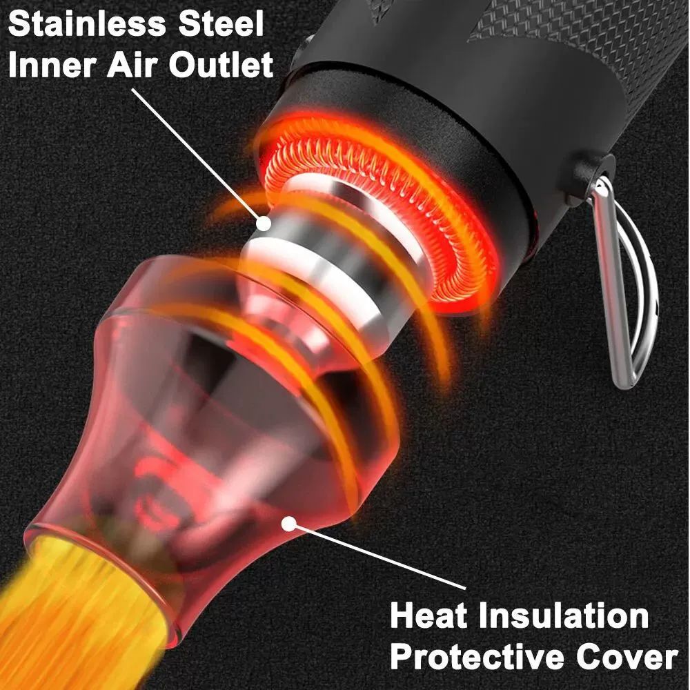 힛툴 공예용 드라이기 히팅기 EU 흰색 취미 휴대 무선 EU Plug Heat Gun - 상세 이미지 3