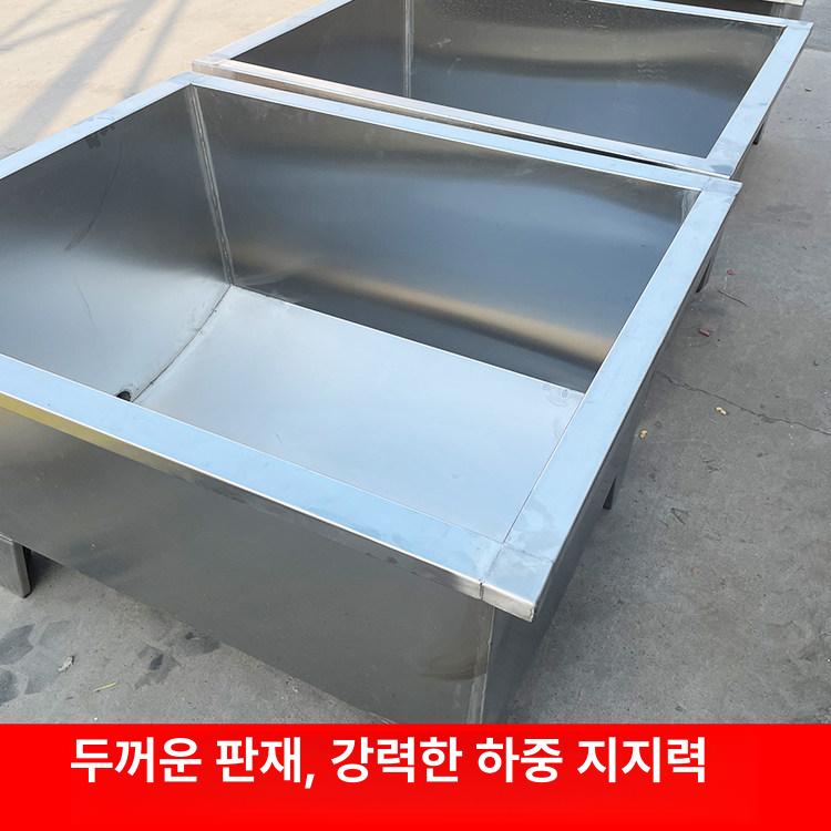 염소 물통 축사 급수기 물그릇 얼지않는 스텐 1m 100x80x80 201 - 상세 이미지 4
