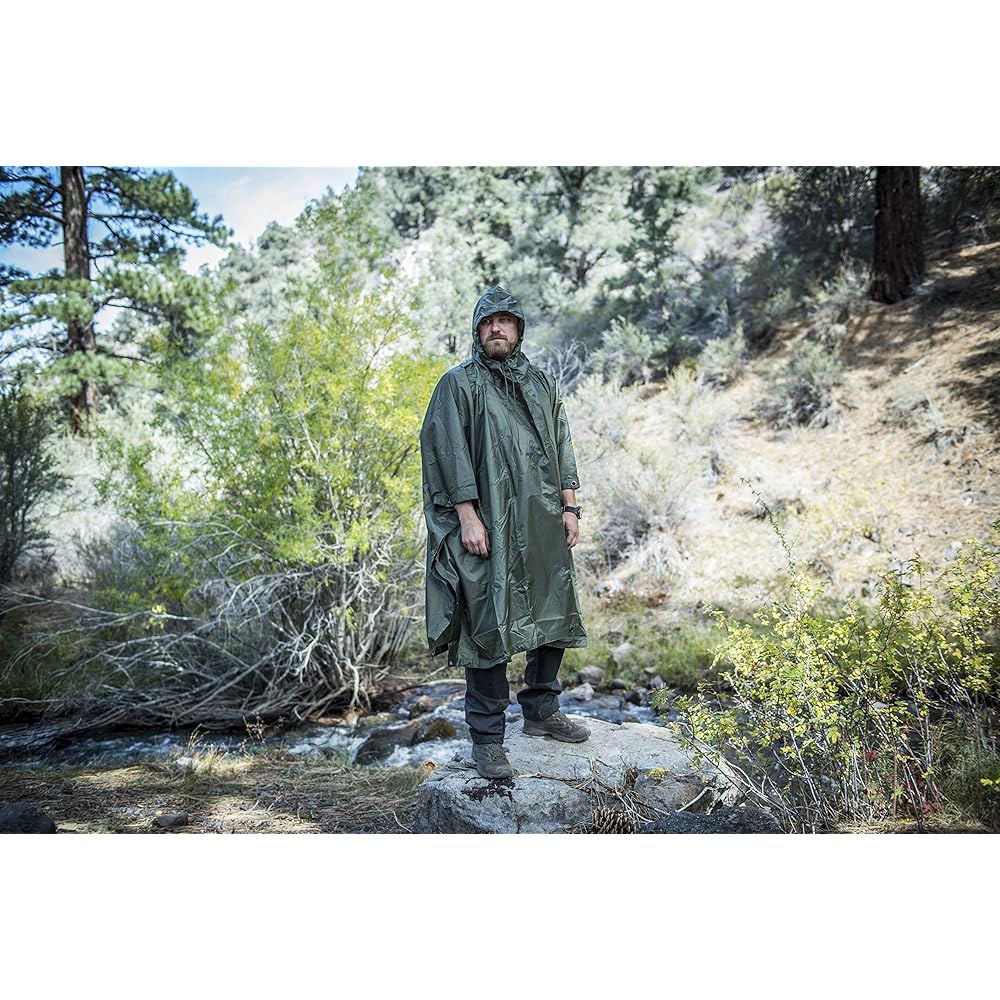 헬리콘텍스 미국 모델 잉여 라인 폰초 Woodland One Size - 상세 이미지 3