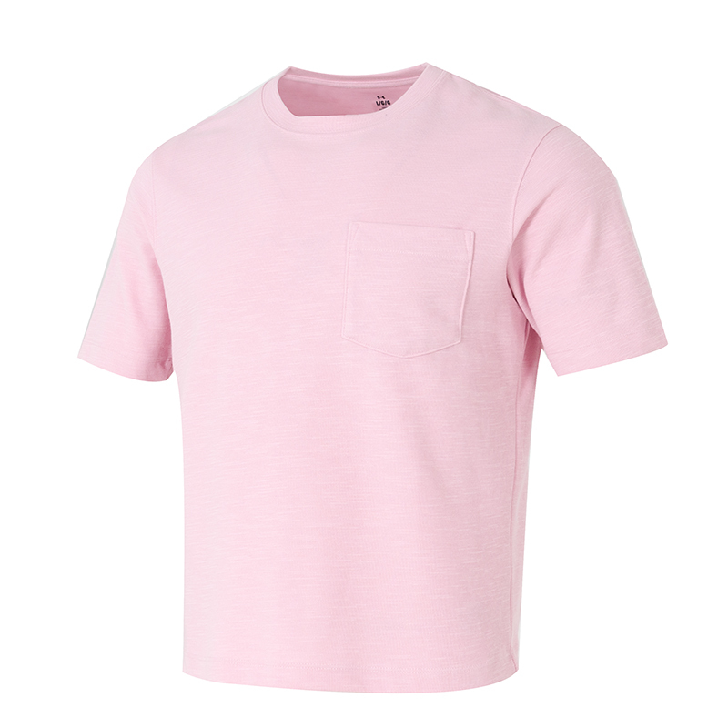 언더아머 UA Meridian Slub Pkt 핑크 남성 티
