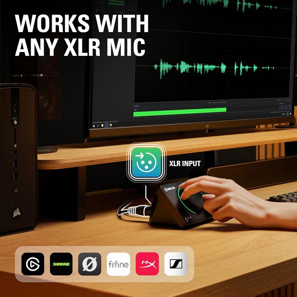 엘가토 웨이브 XLR MK.2 u2013 USB 오디오 인터페이스 및 마이크용 DSP 믹서, 80dB 게인, 온보드 이펙트, LED 피드백, 터치 음소거, 스트림 덱, PC Mac - 상세 이미지 3