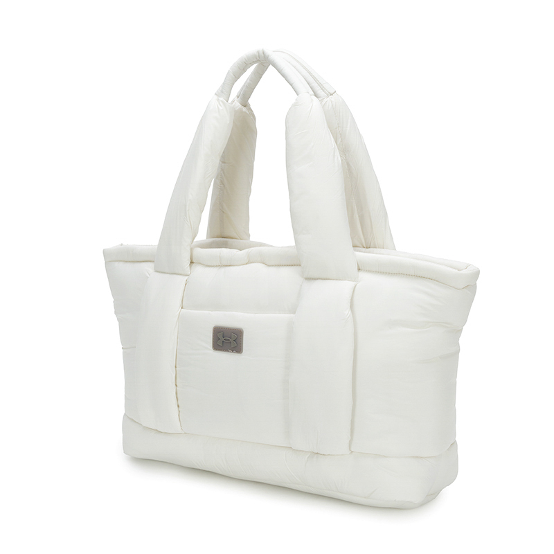 언더아머 UA Studio Puffer Tote 화이트 여성