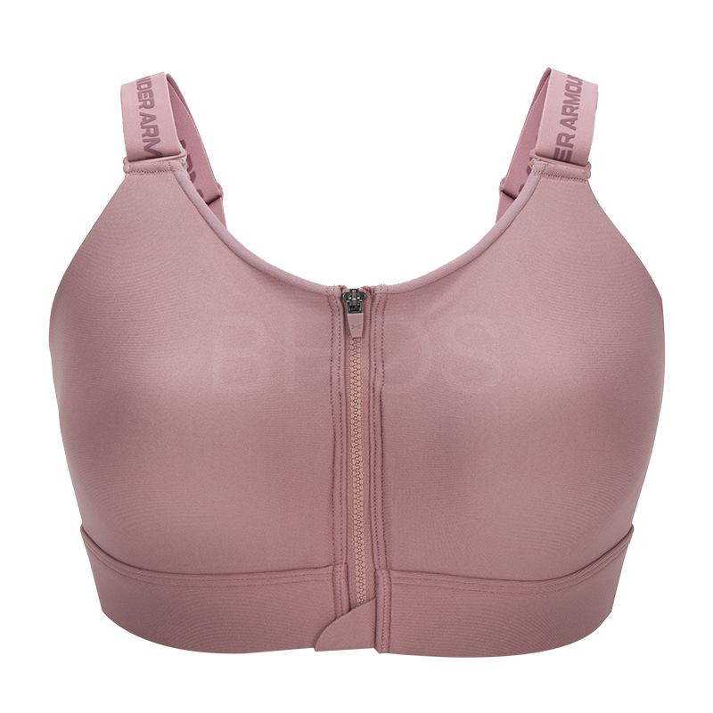 언더아머 UA Infinity 하이 Zip 2.0 Bra-PNK 핑