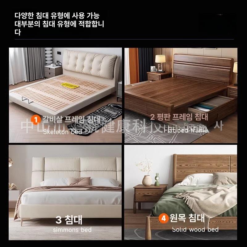 침대 가드 노인 안전바 안전 난간 낙상방지 어르신 침대 오르내리기 보조 고급 스틸 손잡이 업그레이드 강화된 디자인 + 높이 조절 가능한 손잡이 + 회전식 팔걸이 - 상세 이미지 4