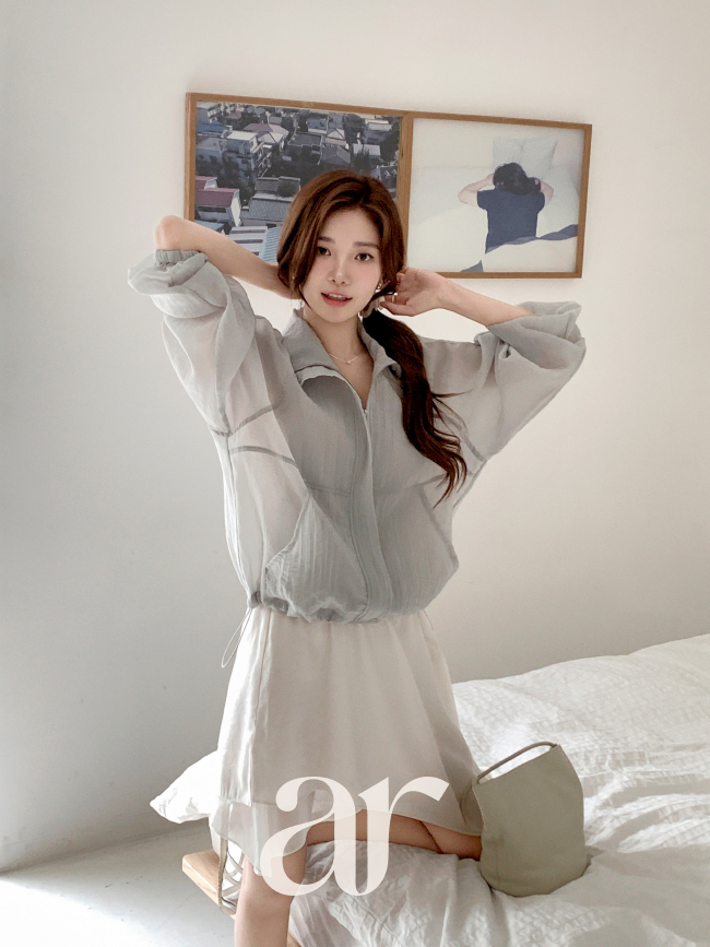 반하이넥 투웨이 밑단 스트링 바람막이 점퍼 jp778 이미지 6