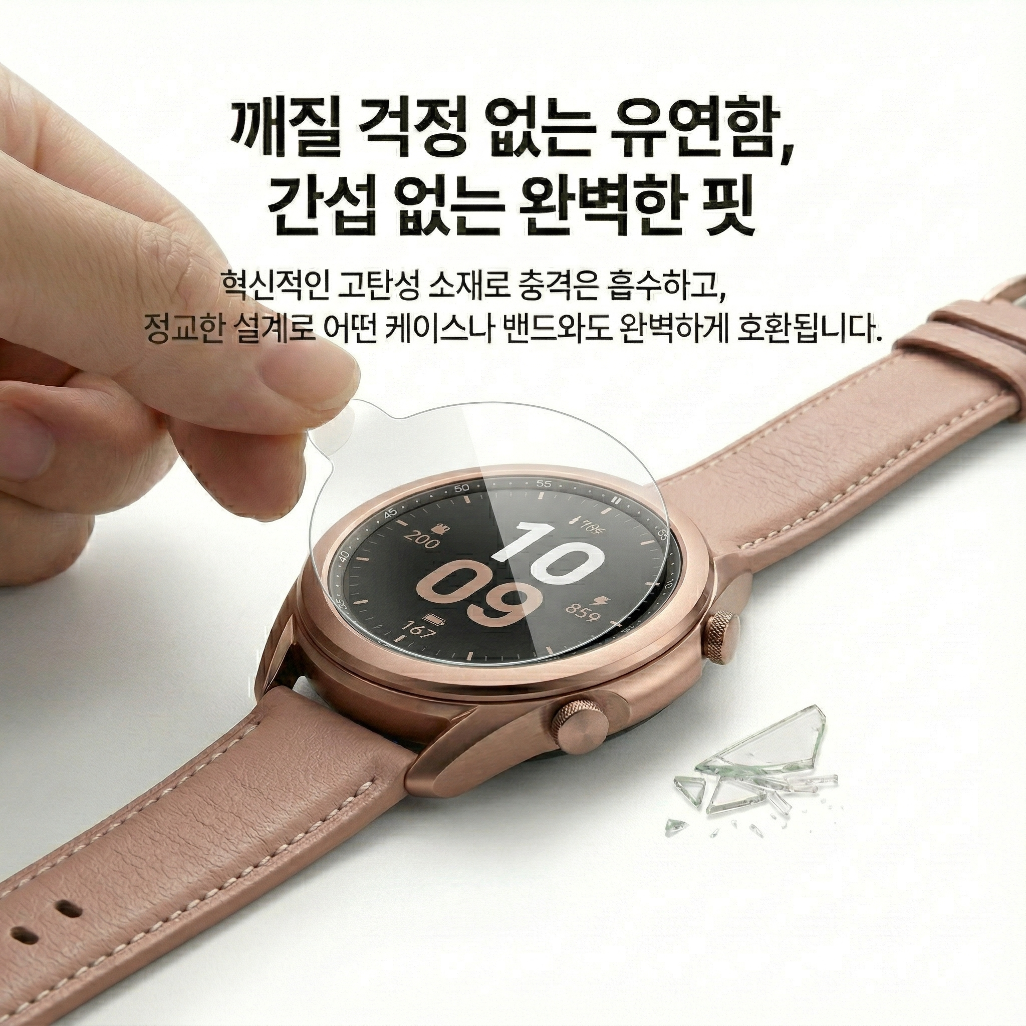 플리바바 고선명PET 전면 갤럭시워치 액정보호필름 갤럭시 워치 울트라(2025), 47mm, 2매입 - 상세 이미지 5