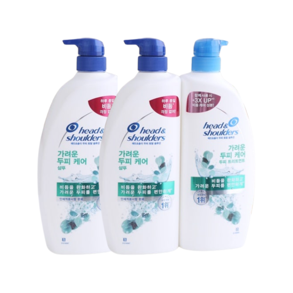 헤드앤숄더 가려운 두피케어 샴푸 850ml x2개 + 트리트먼트 850ml x1개 - 상품 이미지