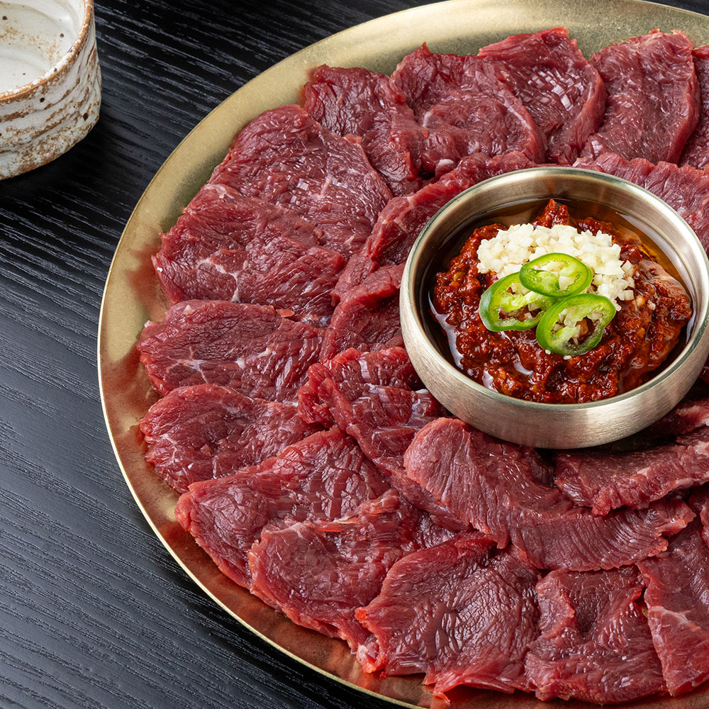 한우 뭉티기 우둔 대구 마장동 육사시미 생고기 육회 250g, 1개 - 상품 이미지