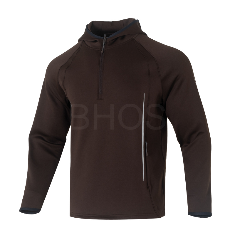 언더아머 UA Halo CW 1 Zip-BRN 남성 맨투맨