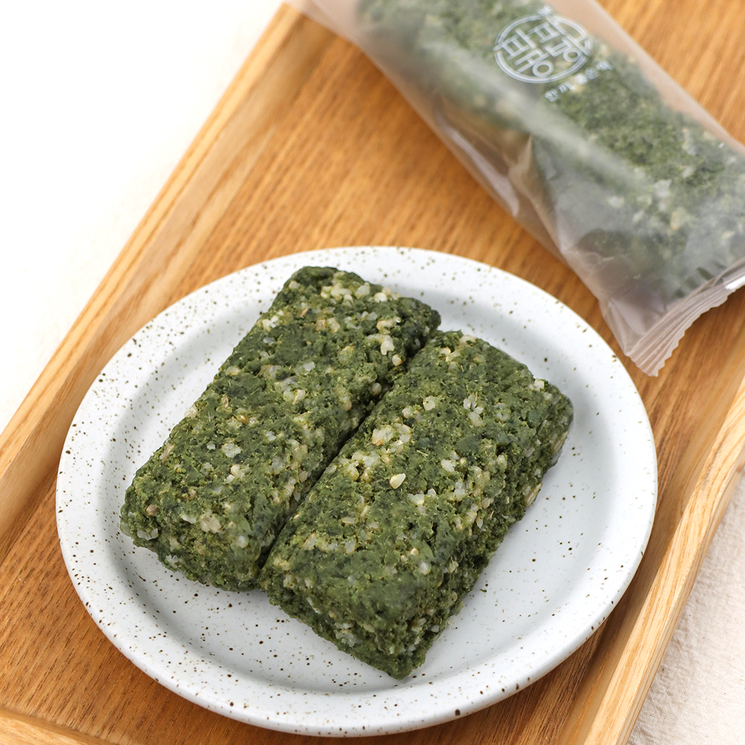 파파공방 무설탕 현미 밥알 쑥설기 저당떡 제주 해풍쑥떡 저염 현미설기 80g, 16개 - 상세 이미지 3