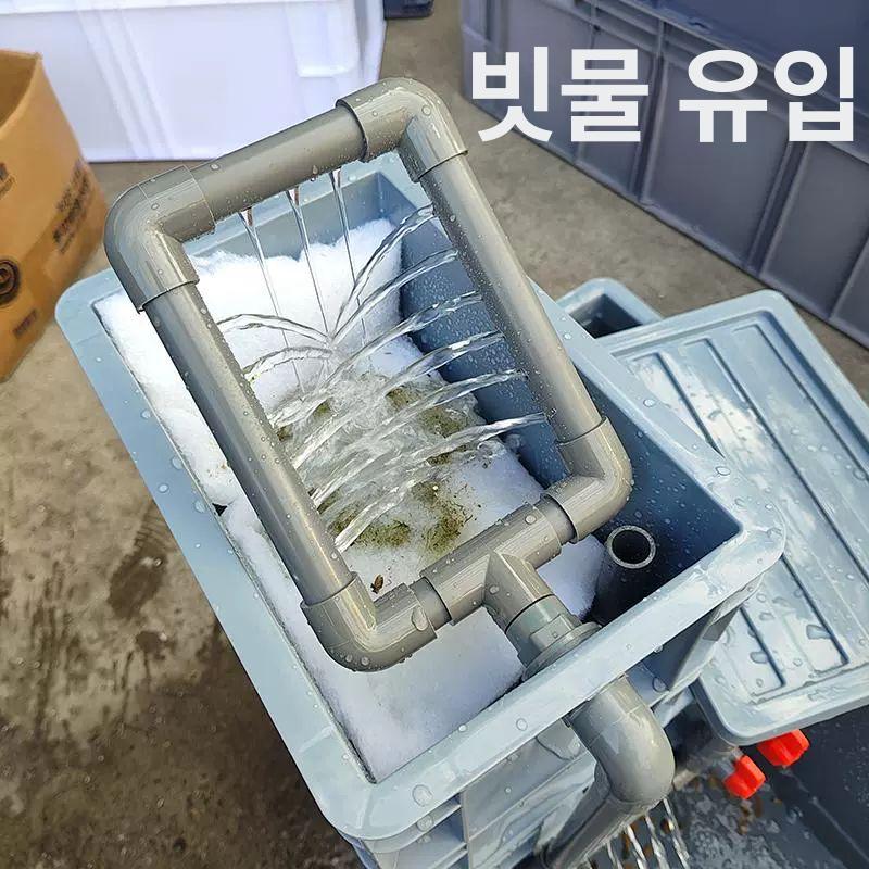 터틀텁 거북이사육장 도마뱀 패키지 은신처 그레이 사육용 어항 놀이터 거북이키우기 - 상세 이미지 4