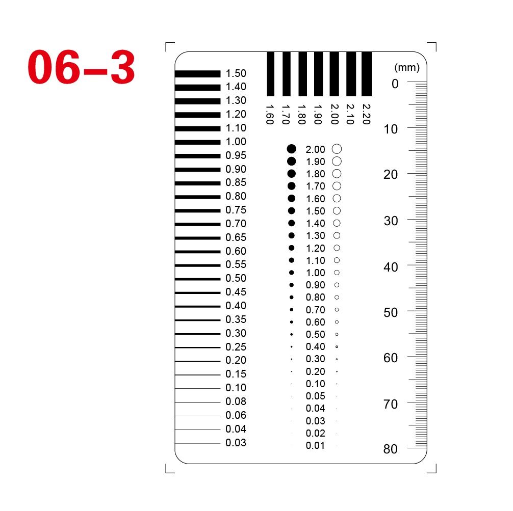 크랙 게이지 06 틈새 목공용 스케일측정 1 06-1 표준 (두께 0.1mm) - 상세 이미지 4