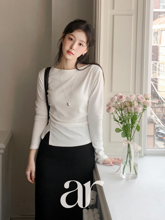 레이스 레이어드 H라인 롱 스커트 sk7750 이미지 7