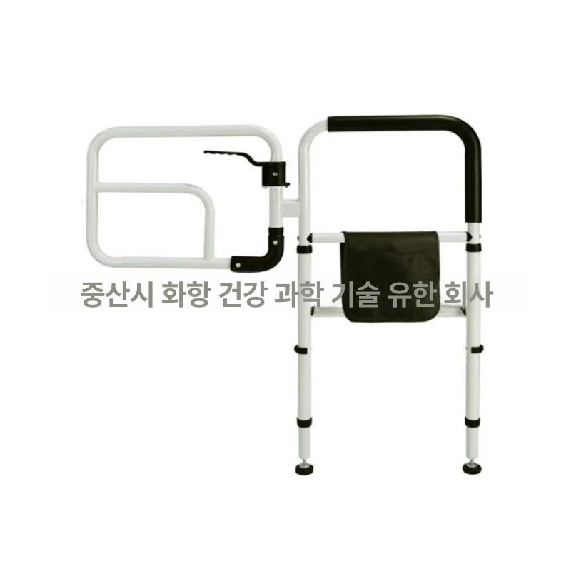 침대 가드 노인 안전바 안전 난간 낙상방지 어르신 침대 오르내리기 보조 고급 스틸 손잡이 업그레이드 강화된 디자인 + 높이 조절 가능한 손잡이 + 회전식 팔걸이 - 상세 이미지 5