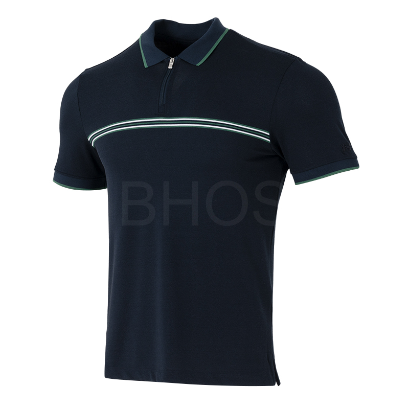 언더아머 UA PREMIER ZIP STRIPE POLO 블루 남성