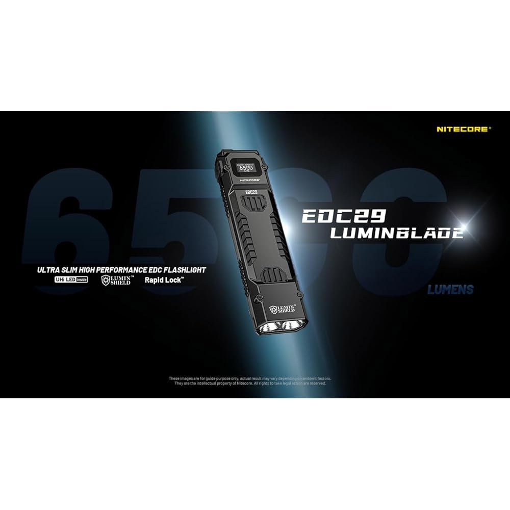 니테코어 EDC29-6500 루멘 매일 휴대용 충전식 손전등(에코센사 USB-C 충전 케이블 포함) - 상세 이미지 2