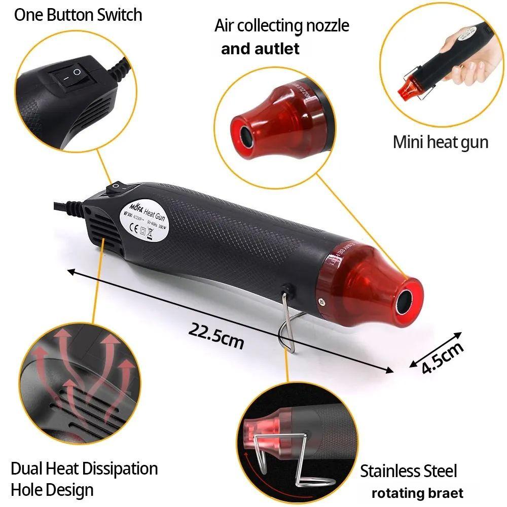 힛툴 공예용 드라이기 히팅기 EU 흰색 취미 휴대 무선 EU Plug Heat Gun - 상세 이미지 4