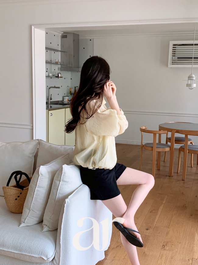 반하이넥 투웨이 밑단 스트링 바람막이 점퍼 jp778 이미지 8