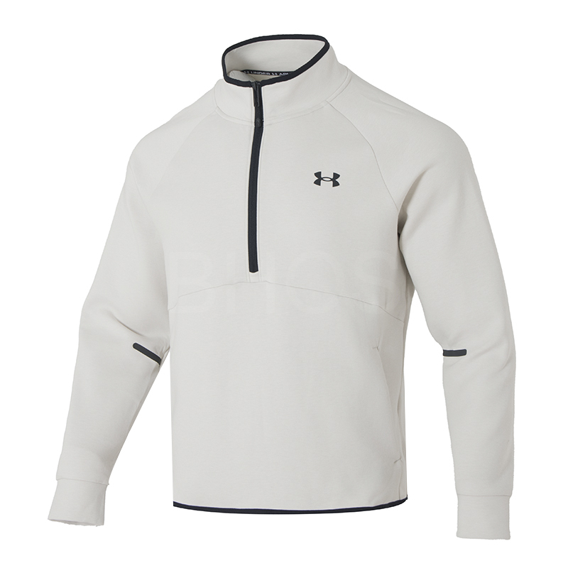 언더아머 UA Unstoppable Flc Half Zip-WHT 남성