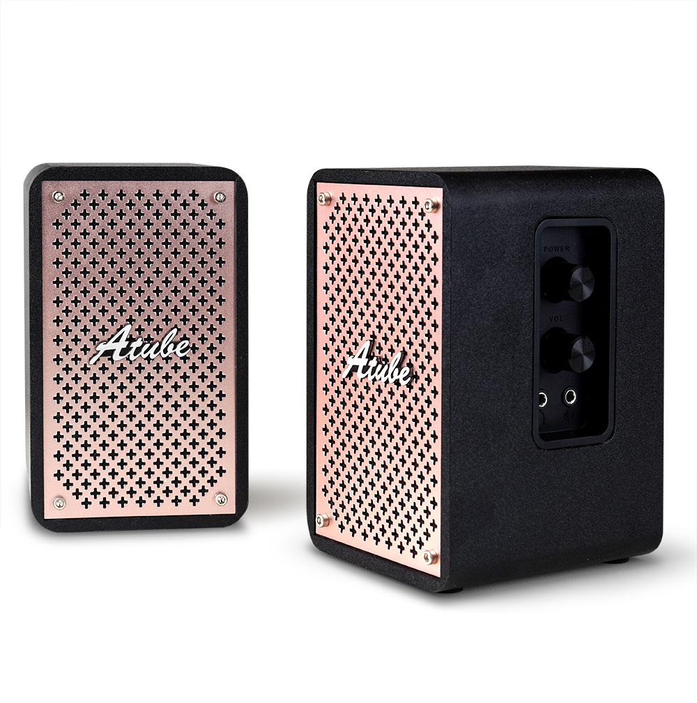 에이튜브 A100U 레트로 북쉘프 USB 2채널 스피커 - 상세 이미지 5