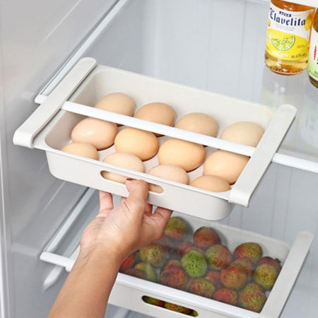 버디베어 계란트레이 자취생 1인가구 소형 달걀통 냉장고 틈새 수납 효율 정리함