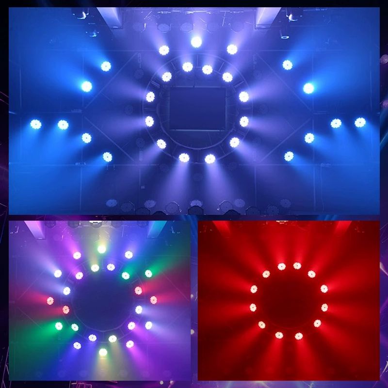 led 무대 조명 실내용 강력 고휘도 알루미늄 합금 RGB 파 라이트 강당 교회 디스코 고급형 54개 3w 파 없음 - 상세 이미지 4