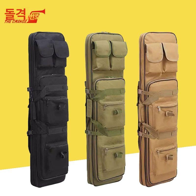 전술 장난감총 가방 다기능 수납 캐리어 야외 총가방 샌드 85cm 1개 - 상품 이미지