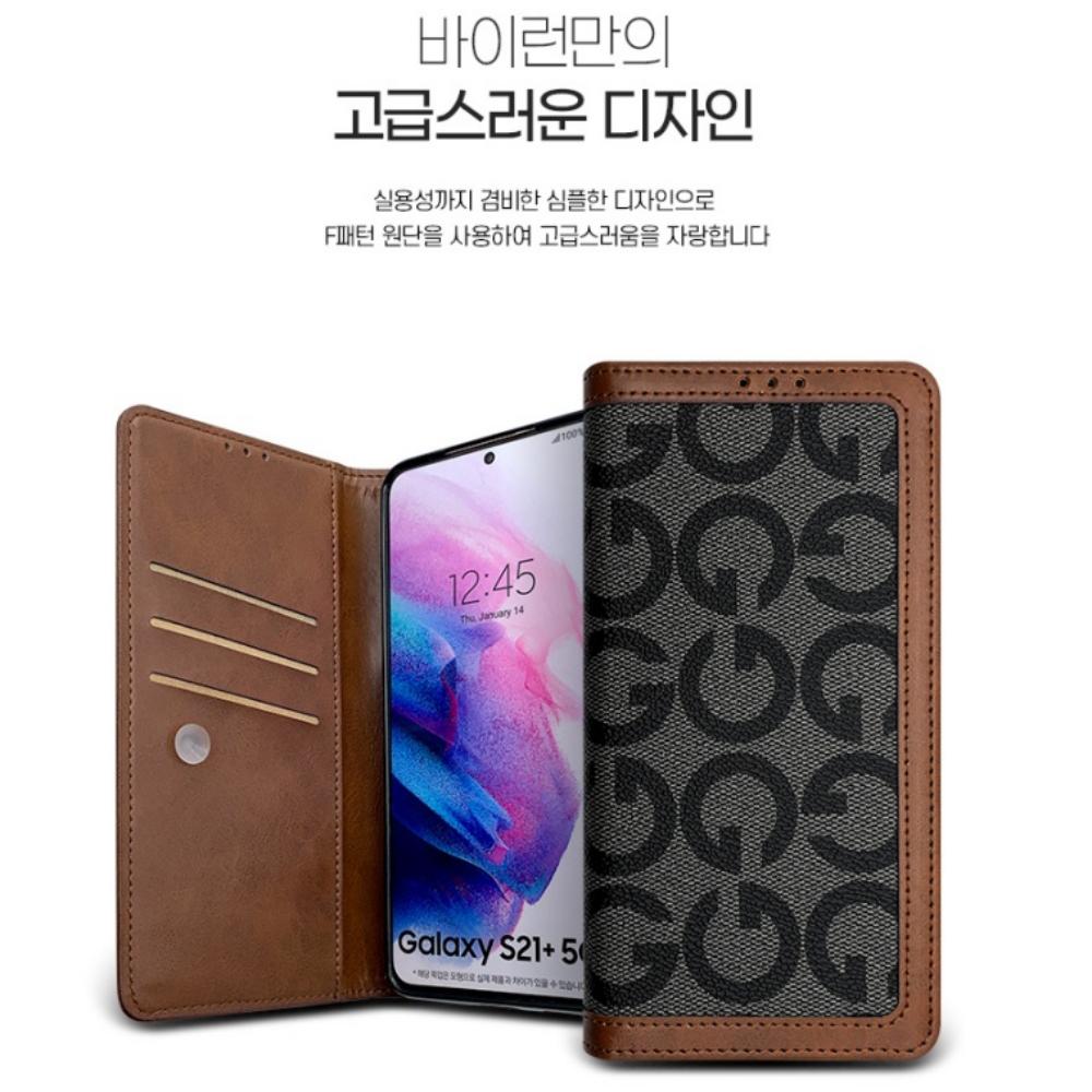 카드 지갑케이스 플립 구네로 브라운, 갤럭시A15 SM-A155N - 상세 이미지 3