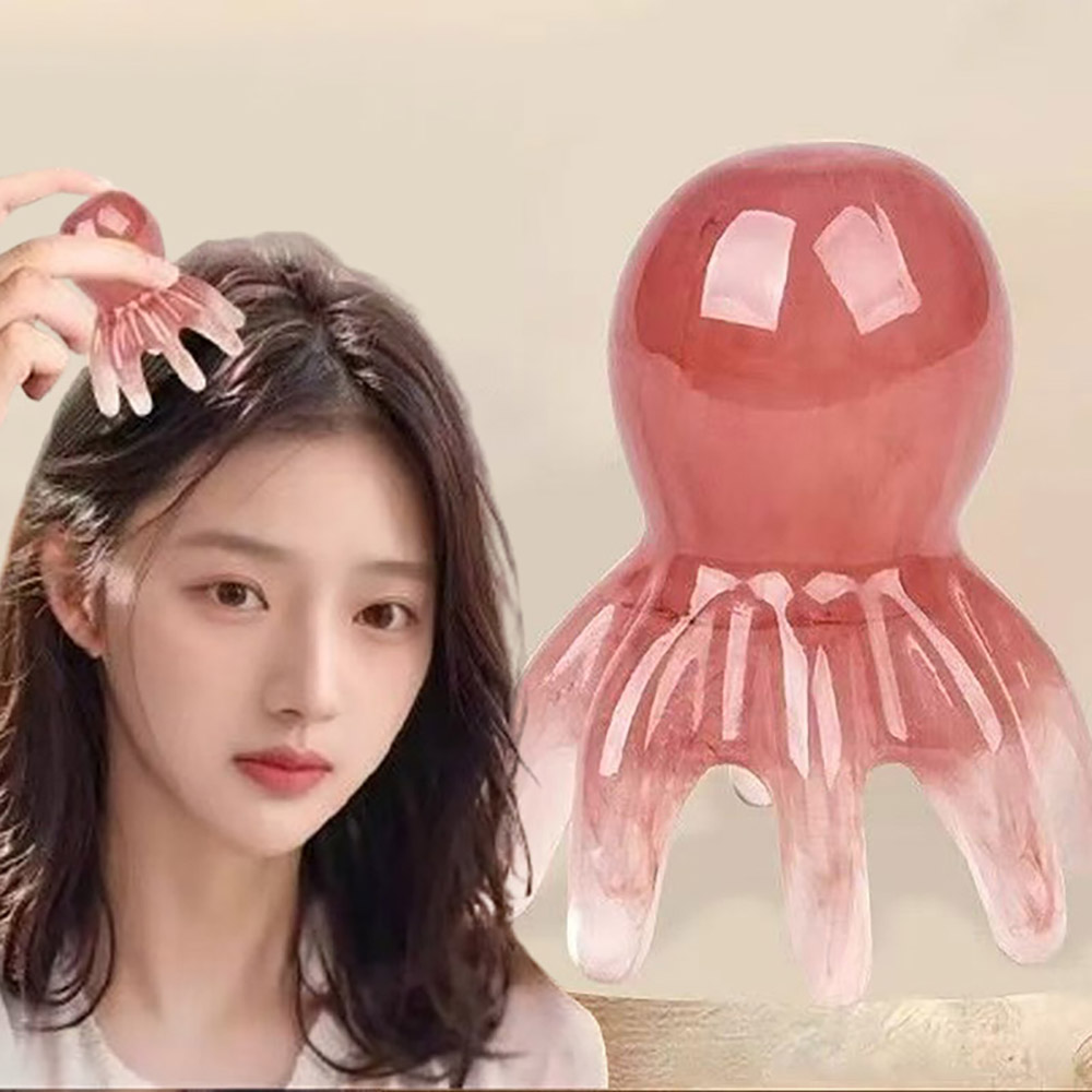 문어 마사지 빗 두피 목 어깨 괄사 마사지기 DD-13268 - 상품 이미지